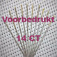 Voorbedrukt 14CT