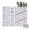 Nagel Sticker Set Sneeuw Zwart