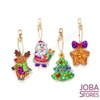 Diamond Painting Sleutelhanger Set Kerst 13 (4 stuks)