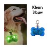 Os illumin&eacute; &agrave; led avec clip pour collier de chien (Bleu)