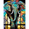 Diamond Painting Glas in lood Olifant