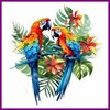 Diamond Painting Papegaai Ara