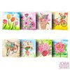 Diamond Painting Set de Cartes de V&oelig;ux Fleurs (8 cartes)