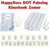 HappyDots DOT Painting Kleurboek Zomer - 20 stippelschilderijen