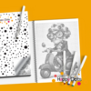 HappyDots DOT Painting Kleurboek Groot Gekke oma's A3 (30x40cm)