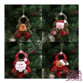 Kersthangers Kerstboom set van 4 stuks