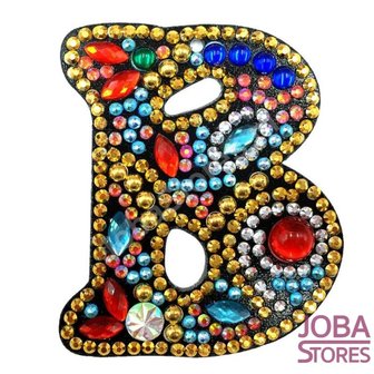 Diamond Painting Sleutelhanger Alfabet Letter B