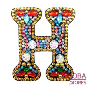 Diamond Painting Sleutelhanger Alfabet Letter H