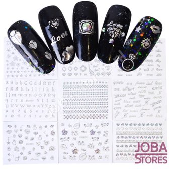 Nagel Sticker Set Bling (24 vellen)