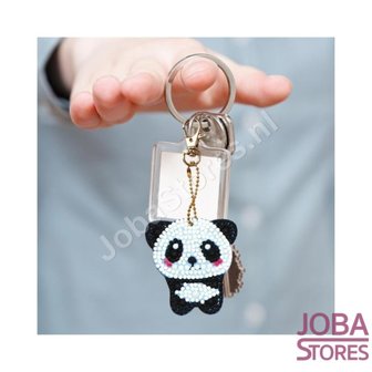 Diamond Painting Sleutelhanger Set Panda (5 stuks)