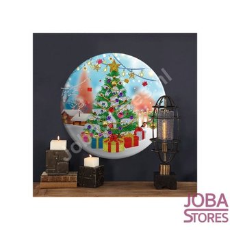 Diamond Painting D&eacute;coration murale Sapin de No&euml;l en aluminium (30cm)