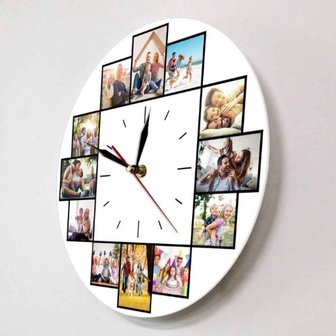 Horloge personnalis&eacute;e avec ses propres photos 001