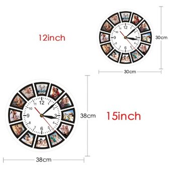 Horloge personnalis&eacute;e avec ses propres photos 002