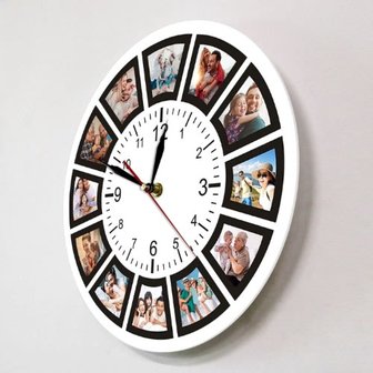 Horloge personnalis&eacute;e avec ses propres photos 002