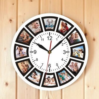 Horloge personnalis&eacute;e avec ses propres photos 002