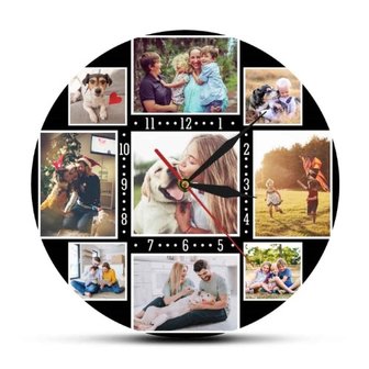 Horloge personnalis&eacute;e avec ses propres photos 003