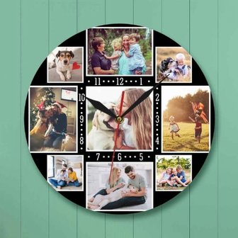 Horloge personnalis&eacute;e avec ses propres photos 003