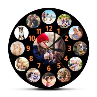 Horloge personnalis&eacute;e avec ses propres photos 004