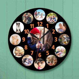 Horloge personnalis&eacute;e avec ses propres photos 004