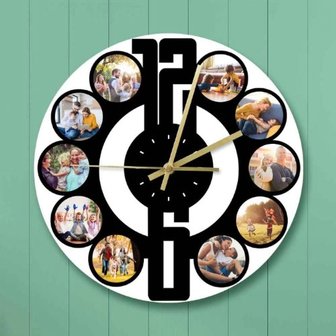 Horloge personnalis&eacute;e avec ses propres photos 005