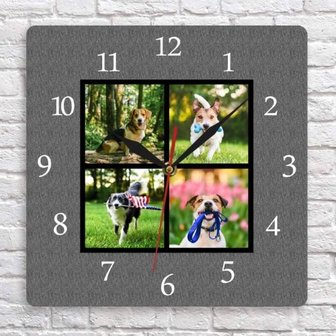 Horloge personnalis&eacute;e avec ses propres photos 006