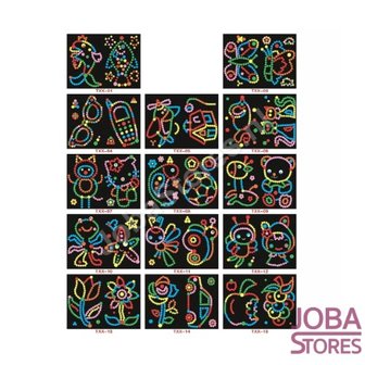 Autocollant Fun Sticker Set Dots (6 pi&egrave;ces)