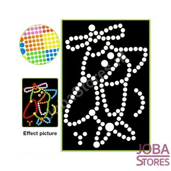 Autocollant Fun Sticker Set Dots (6 pi&egrave;ces)