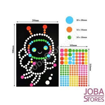 Autocollant Fun Sticker Set Dots (6 pi&egrave;ces)