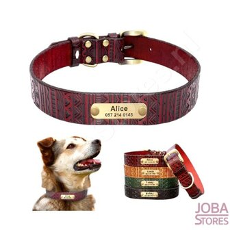 Collier de chien personnalis&eacute; 008 avec votre propre nom