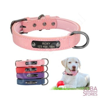 Collier de chien personnalis&eacute; 010 avec votre propre nom