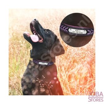 Collier de chien personnalis&eacute; 011 avec votre propre nom