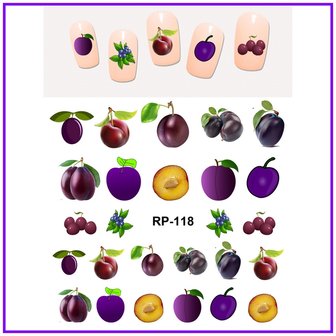 Ensemble d&#039;autocollants pour ongles Fruit (150 autocollants)