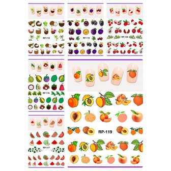 Nagel Sticker Set Fruit 01 (150 stickers)