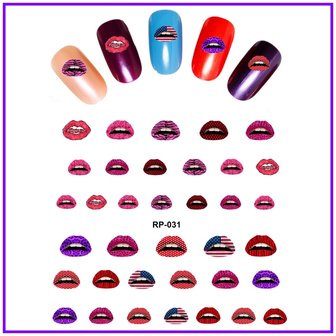 Set de Stickers Ongles L&egrave;vres (150 stickers)