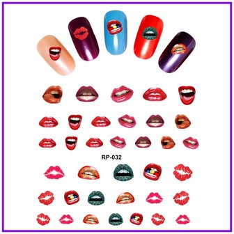 Set de Stickers Ongles L&egrave;vres (150 stickers)