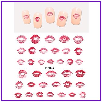 Set de Stickers Ongles L&egrave;vres (150 stickers)