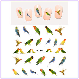 Set de Stickers Ongles Oiseaux (150 stickers)