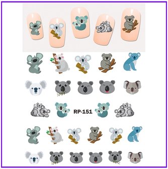 Set de Stickers Ongles Animaux (150 stickers)