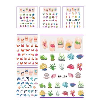 Set de Stickers Ongles Mer (150 stickers)