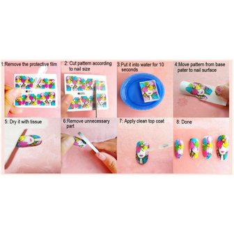 Set d&#039;autocollants pour ongles Bonbons (150 autocollants)