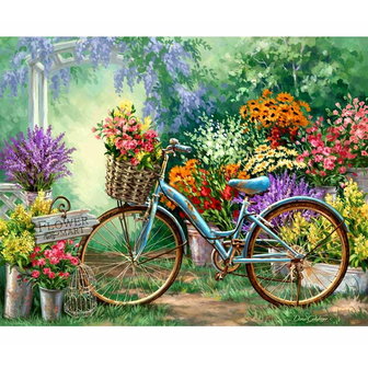 Diamond Painting V&eacute;lo 40x30cm - Rond