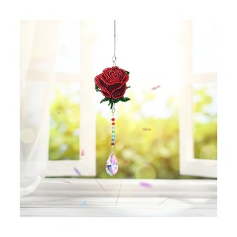 Diamond Painting Pendentif Rose