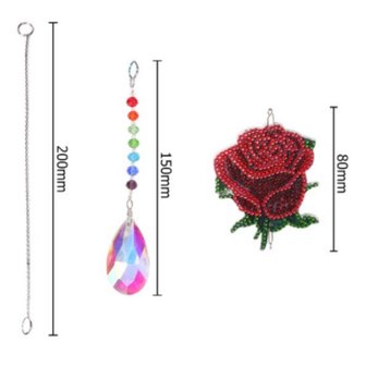 Diamond Painting Pendentif Rose