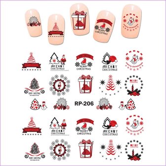 Set de Stickers Ongles No&euml;l 03 (6 feuilles)