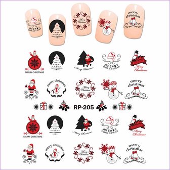 Set de Stickers Ongles No&euml;l 03 (6 feuilles)