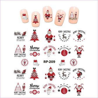 Set de Stickers Ongles No&euml;l 03 (6 feuilles)