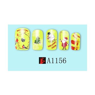 Set de Stickers Ongles No&euml;l 02 (12 feuilles)