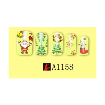 Set de Stickers Ongles No&euml;l 02 (12 feuilles)