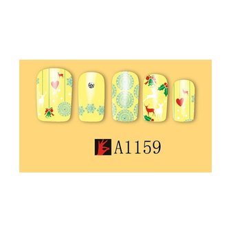 Set de Stickers Ongles No&euml;l 02 (12 feuilles)