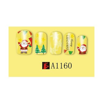 Set de Stickers Ongles No&euml;l 02 (12 feuilles)